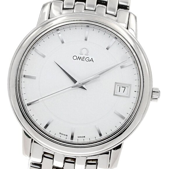 OMEGA De Ville Prestige 4510.21 Date white Dial Quartz Men's Watch - Picture 7 of 10